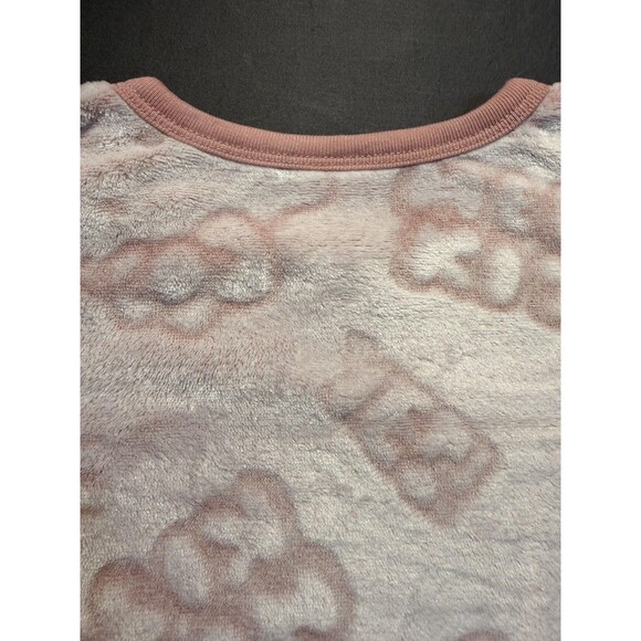 Hello Kitty Sweatshirt Girls Small 6 6X Pink Fuzzy Plush Pullover Top Cozy - Picture 7 of 7